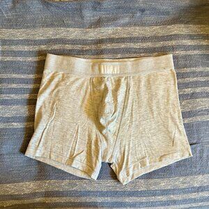 SKIMS for Men. 3" Boxer Brief. Size: Medium. Color: Oatmeal (Lt Grey). Like New.